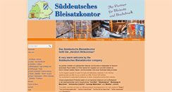 Desktop Screenshot of bleisatzkontor.de